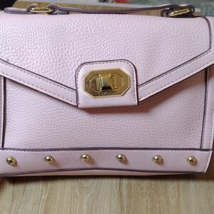 Juicy Couture Light Pink Satchel with Gold Accents